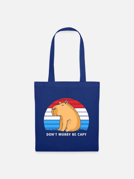 Capybara - Stoffbeutel - Royalblau