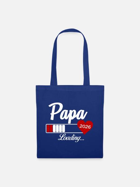 Papa Loading 2026 - Stoffbeutel - Royalblau