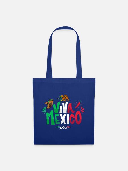 Viva Mexico - Stoffbeutel - Royalblau