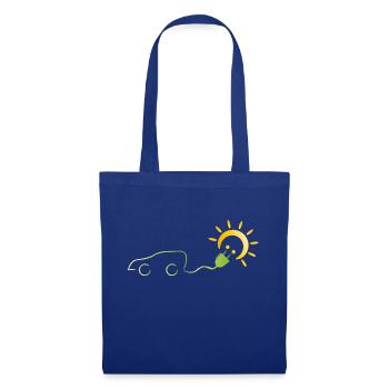 énergie solaire pour voitures électriques - Sac en tissu - bleu royal - Devant