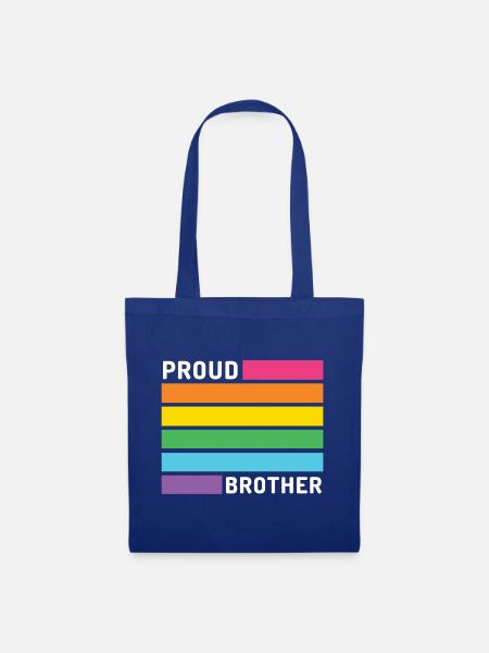 Pride Month LGBT - Stolzer Bruder - Stoffbeutel - Royalblau