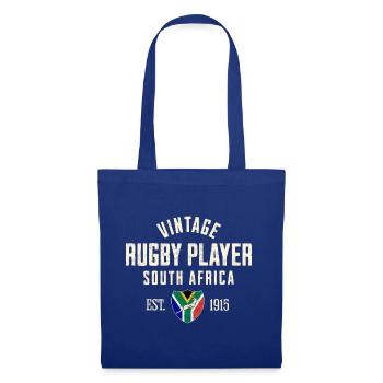 Sth Africa vintage rugby player - Sac en tissu - bleu royal - Devant