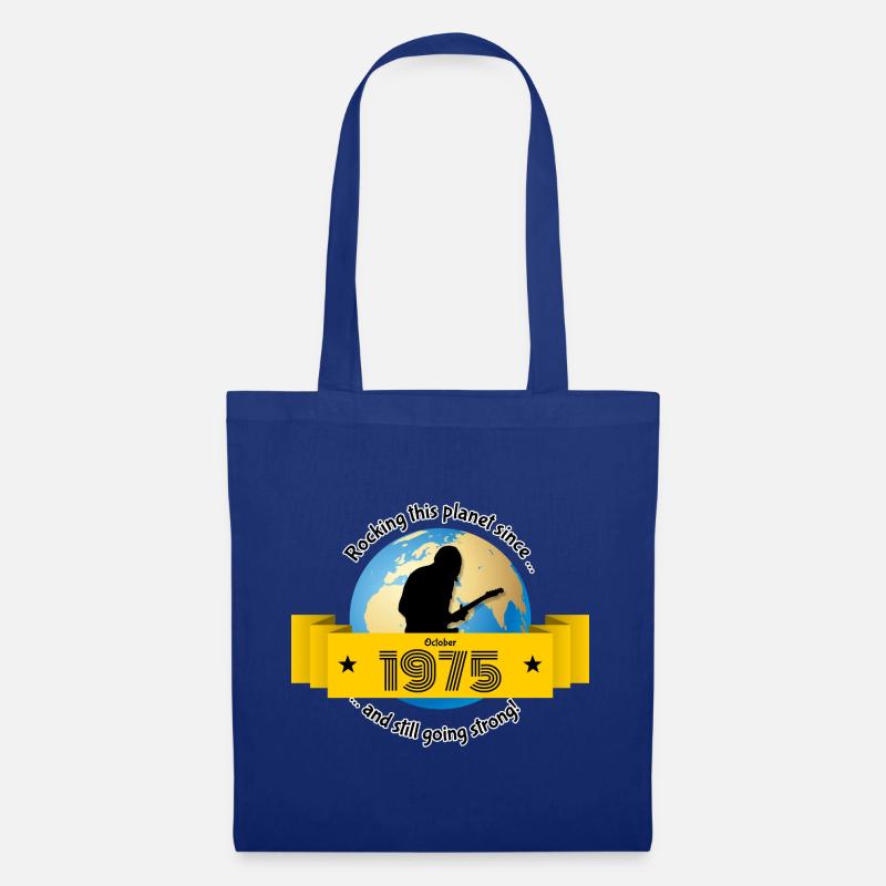 50. Geburtstag Rocking this planet since 10/1975 - Stoffbeutel - Royalblau