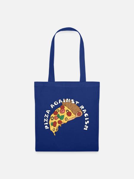 Pizza Against Racism – Statement - Stoffbeutel - Royalblau