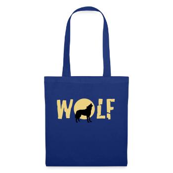 wolf_092011_c_2c - Tote Bag - royal blue - Front