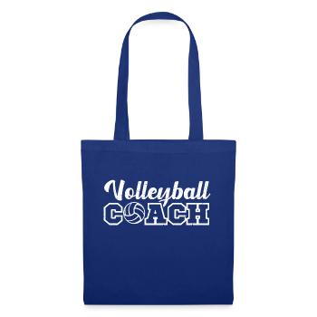 Volleyball coach Volleyballer Volleyballspiel - Stoffbeutel - Royalblau - Vorne