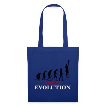 Basket Evolution Sport und Humor 3c - Stoffbeutel - Royalblau - Vorne