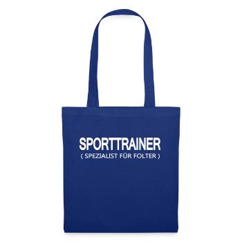 Coach sportif humour - Sac en tissu - bleu royal - Devant