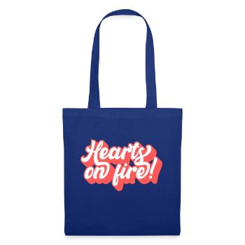 Hearts on Fire - Stoffbeutel - Royalblau - Vorne