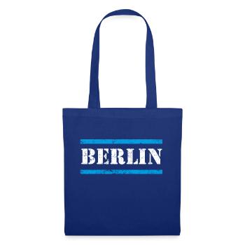 Berlin Vintage - Sac en tissu - bleu royal - Devant