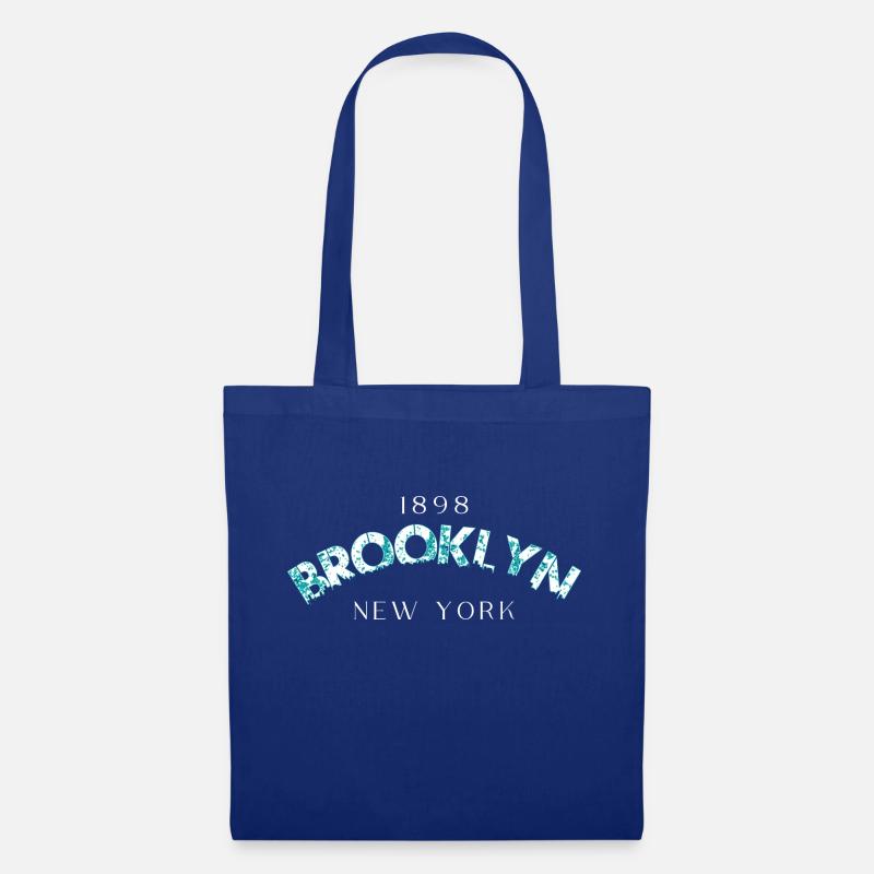 Brooklyn New York - Stoffbeutel - Royalblau