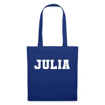 Name - Julia - Tote Bag - royal blue - Front