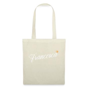 Francesca Nom personnalisé pour les femmes Enfants Tout-petits - - Sac en tissu - nature - Devant