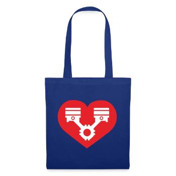 Tuning Heart - Tote Bag - royal blue - Front