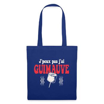 Jpeux pas jai Guimauve rouge - Sac en tissu - bleu royal - Devant