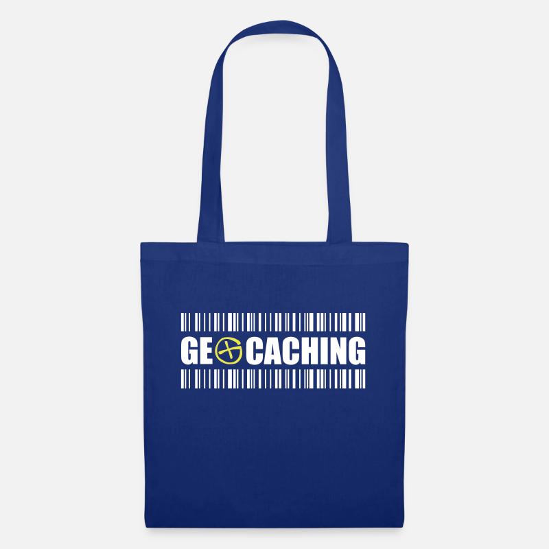 Geocaching Barcode - 2colors - 2O12 - Sac en tissu - bleu royal