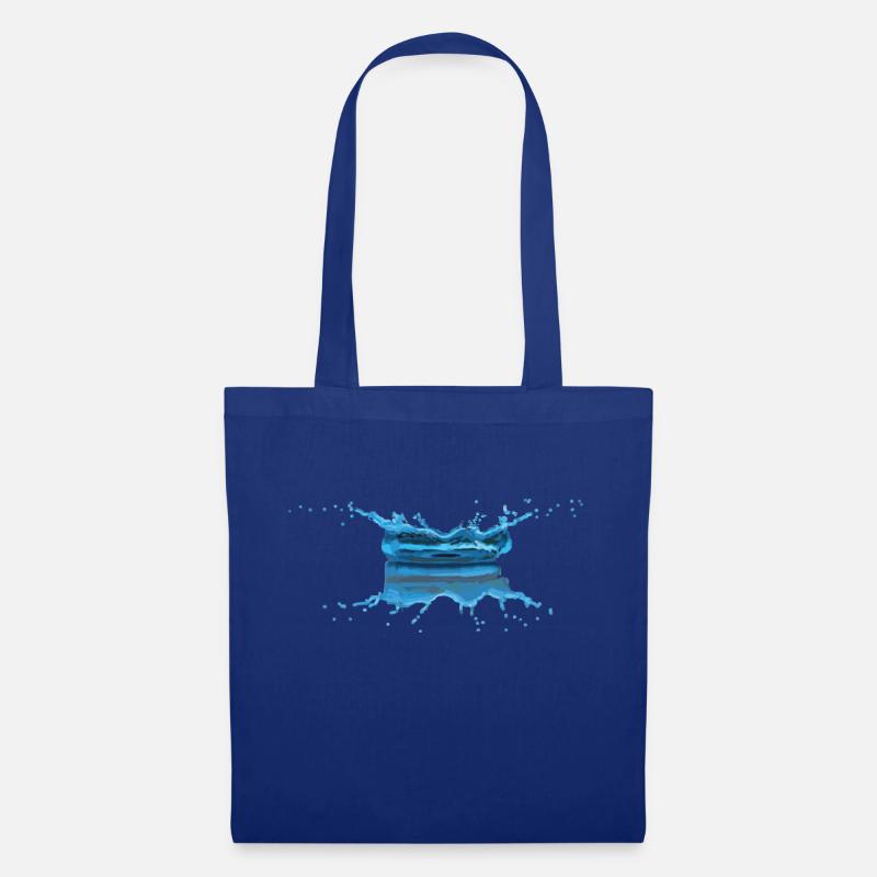 goutte eau - Sac en tissu - bleu royal