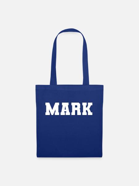 Name - Mark - Stoffbeutel - Royalblau