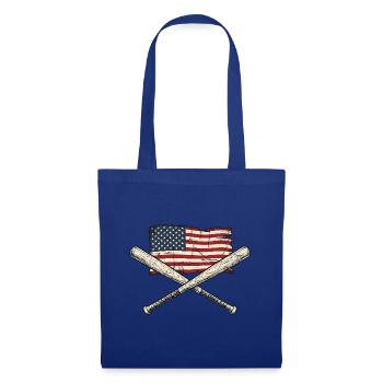 USA Flag Baseball - Tote Bag - royal blue - Front