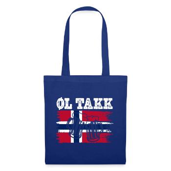 Norway Vacation Norge Fjords Scandinavian Beer - Stoffbeutel - Royalblau - Vorne