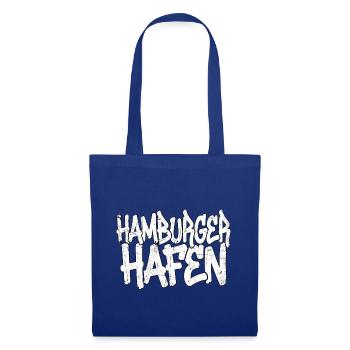 Hamburger Hafen Graffiti - Stoffbeutel - Royalblau - Vorne