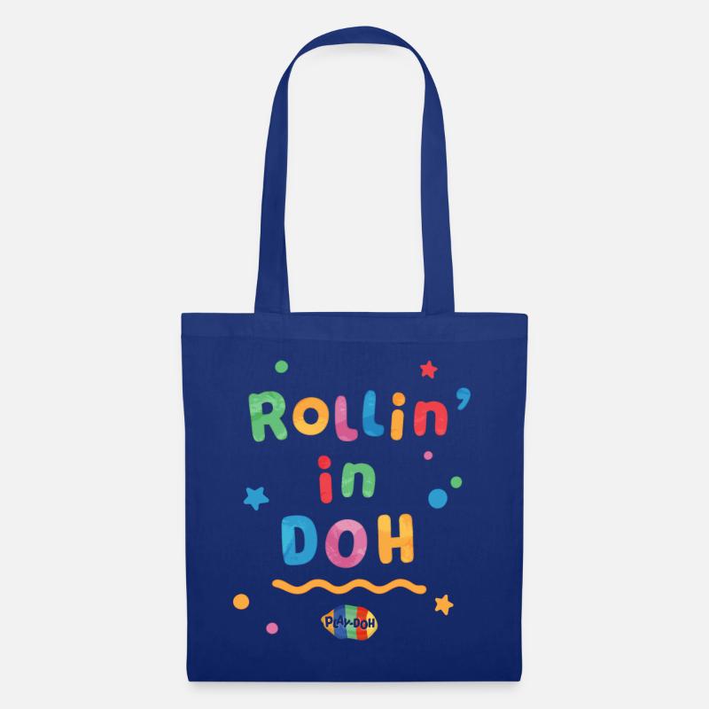 Play-Doh Knete Rollin' In Doh Witziges Design - Stoffbeutel - Royalblau
