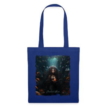 Dans l'antre de la sirène - Sac en tissu - bleu royal - Devant