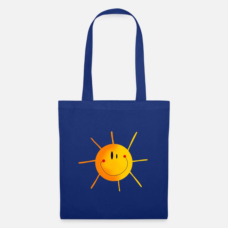 sonne - Stoffbeutel - Royalblau