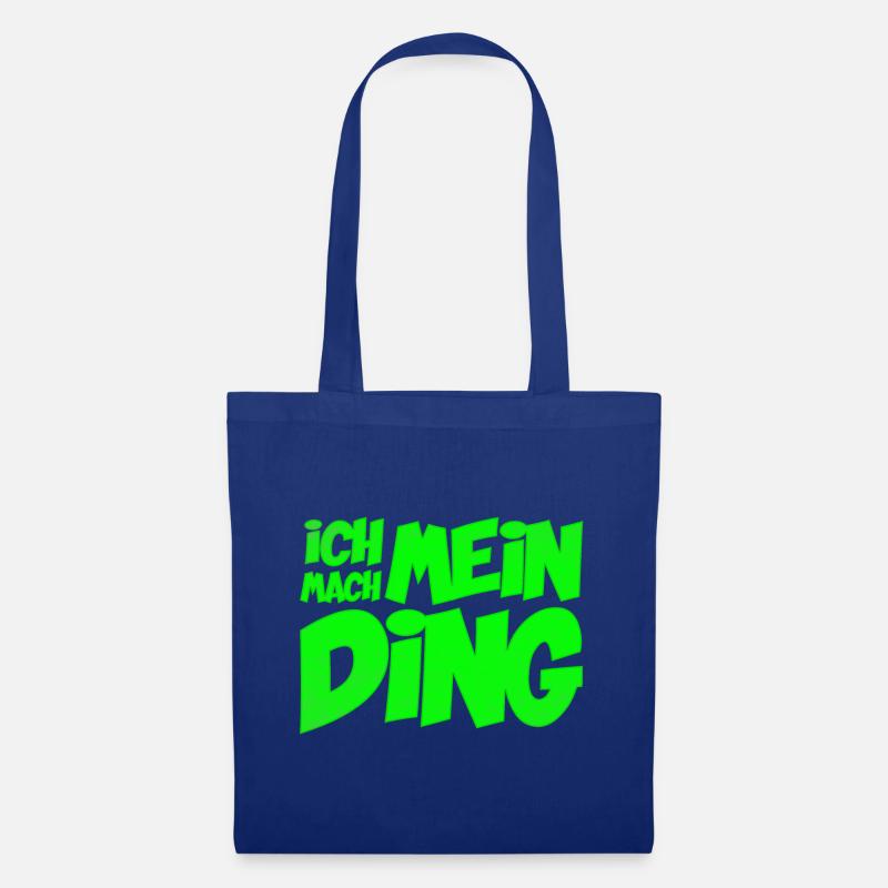 Ich mach mein Ding | Motivation Optimist - Stoffbeutel - Royalblau