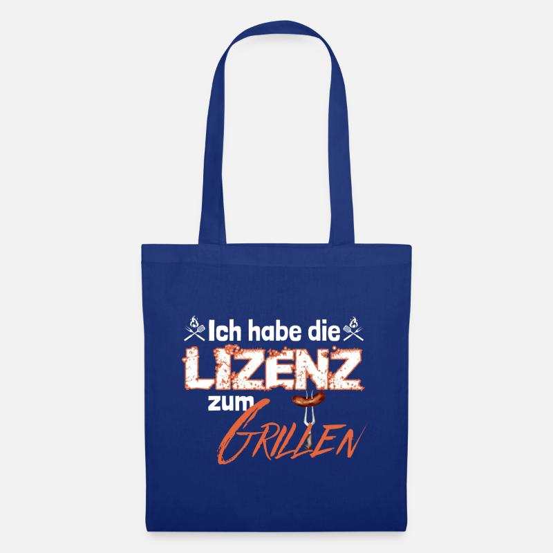 Lizenz zum Grillen - Stoffbeutel - Royalblau