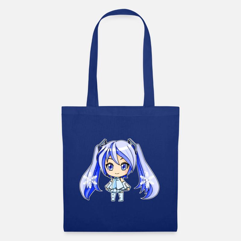 Yuki Miku, Hatune Miku Winterversion - Stoffbeutel - Royalblau