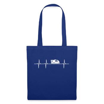 Caravan Heartbeat Camping Nature Camping - Tote Bag - royal blue - Front