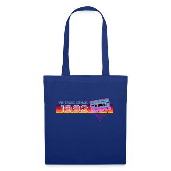 Rétro Vintage 1992 Nostalgique Anniversaire Hommes Femmes - Sac en tissu - bleu royal - Devant