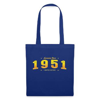 Le meilleur de 1951 - Cadeau en édition limitée pour le 74e anniversaire - Sac en tissu - bleu royal - Devant