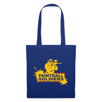 Paintball Soldiers Yellow Player Splatter Art - Stoffbeutel - Royalblau - Vorne