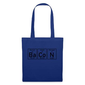 Bacon elements periodic table funny funny chemistry - Tote Bag - royal blue - Front
