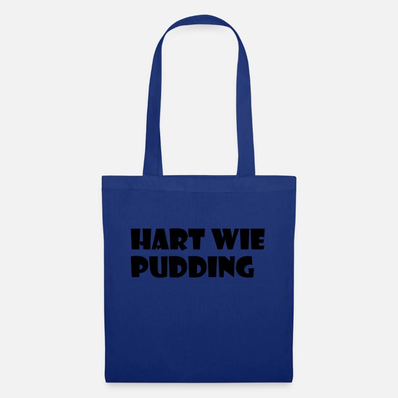 Hart wie Pudding - Stoffbeutel - Royalblau