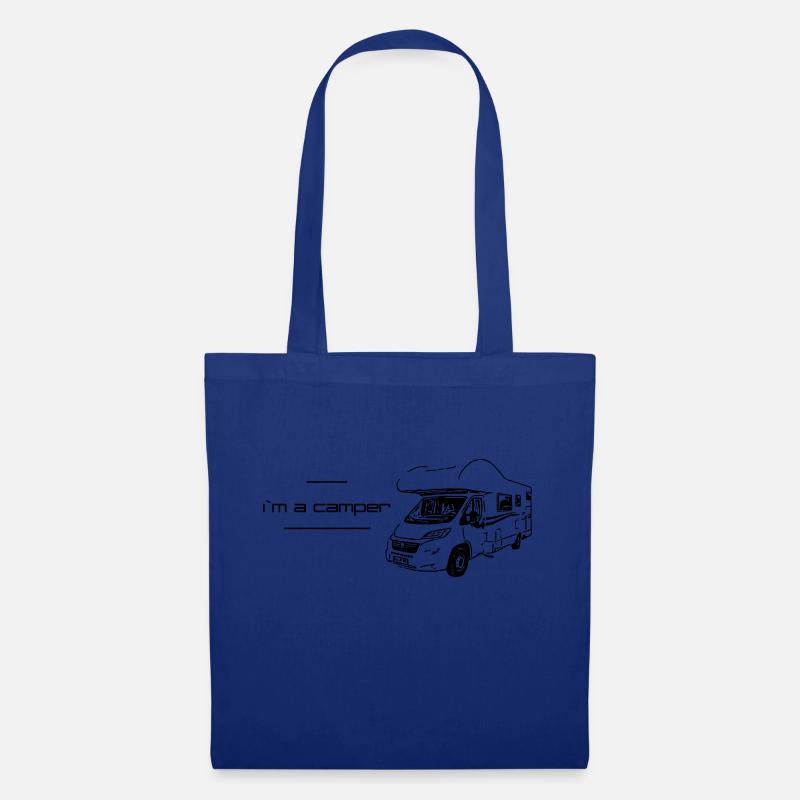 I`m a camper - Stoffbeutel - Royalblau