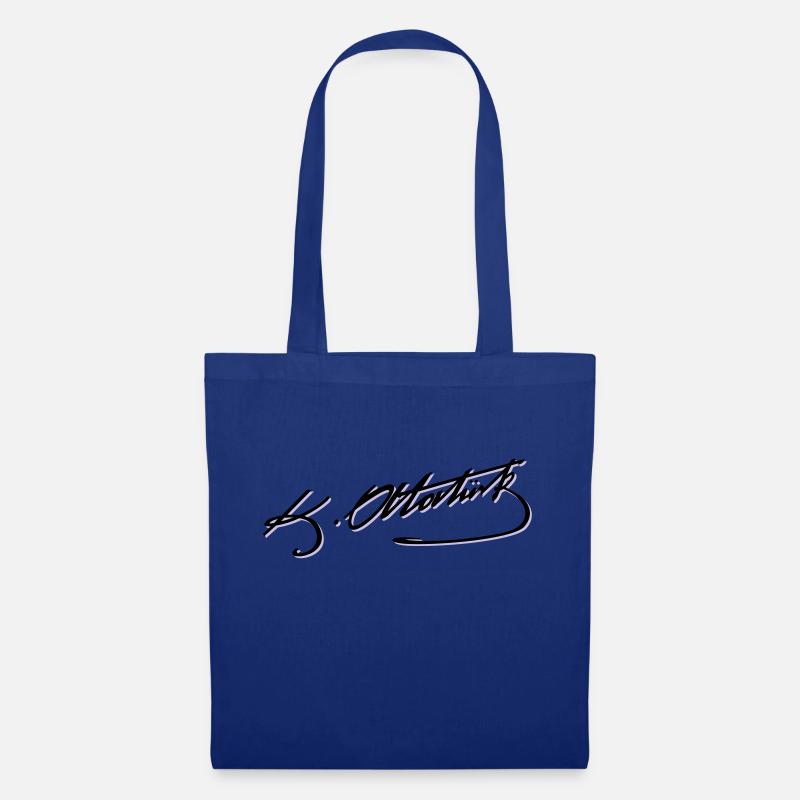 Mustafa Kemal Atatürk imza - Stoffbeutel - Royalblau