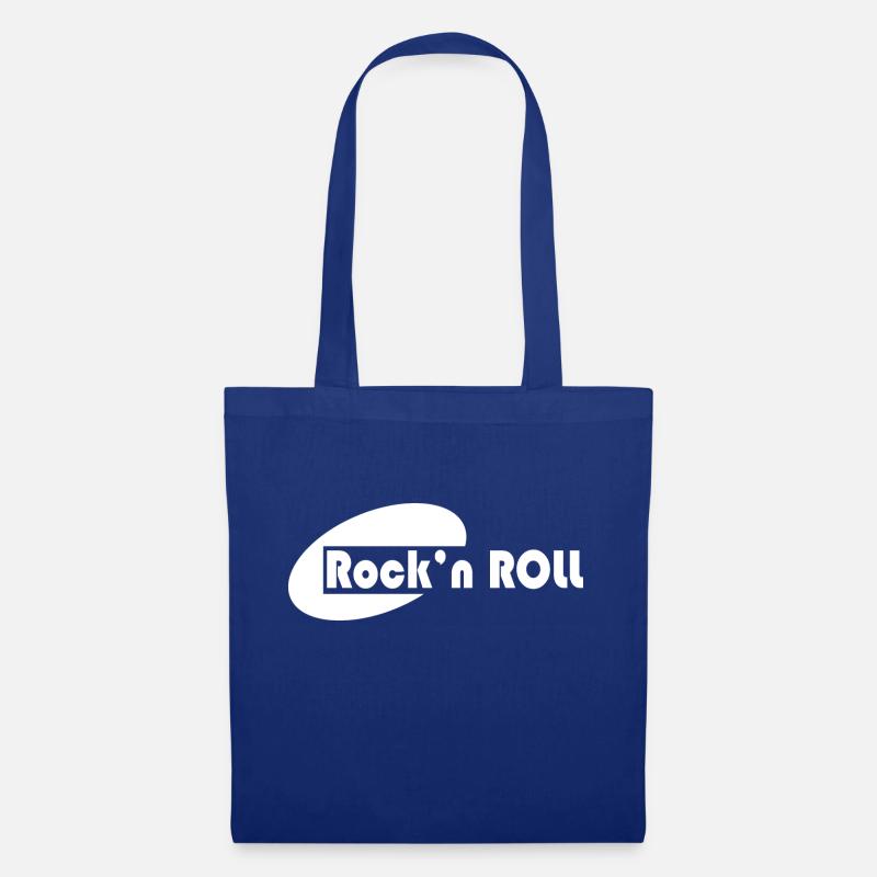 Rock Musik Rock and Roll - Stoffbeutel - Royalblau