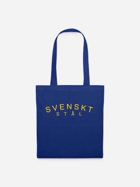 Schwedischer Stahl - Stoffbeutel - Royalblau