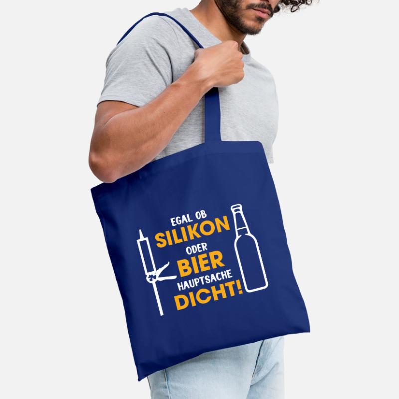 Silikon oder Bier – Hauptsache dicht Stoffbeutel