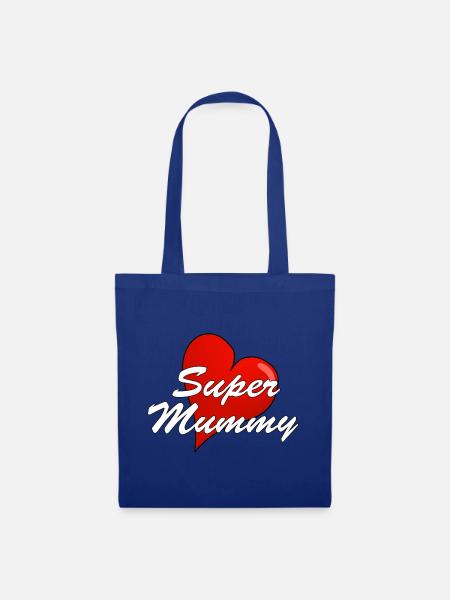 SUPER MUMMY - Stoffbeutel - Royalblau