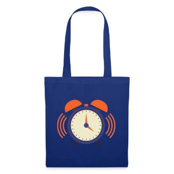 Wecker - Stoffbeutel - Royalblau - Vorne