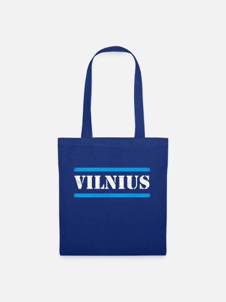 Vilnius - Stoffbeutel - Royalblau