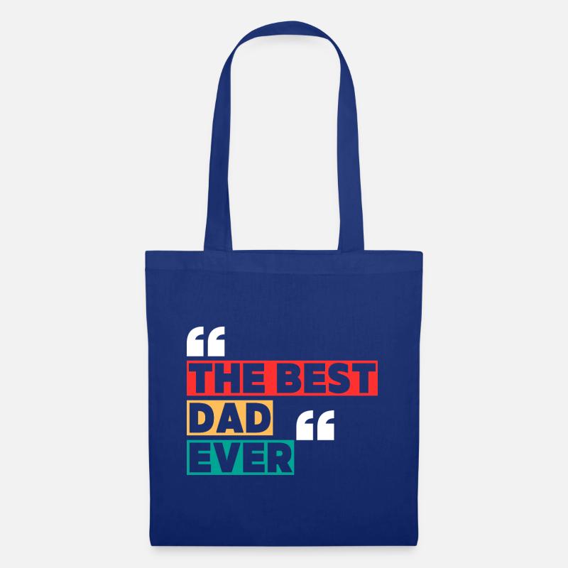 Der beste Vater - Stoffbeutel - Royalblau