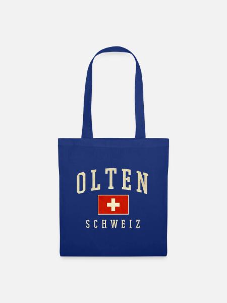 Olten – Schweizer Identität aus Solothurn - Stoffbeutel - Royalblau