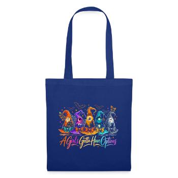 Bunte Hexenhut Halloween Optionen - Stoffbeutel - Royalblau - Vorne