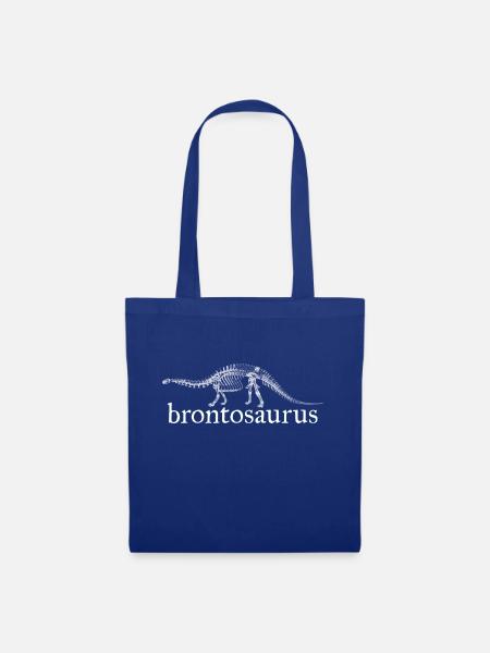 Brontosaurus Dinosaurier - Stoffbeutel - Royalblau