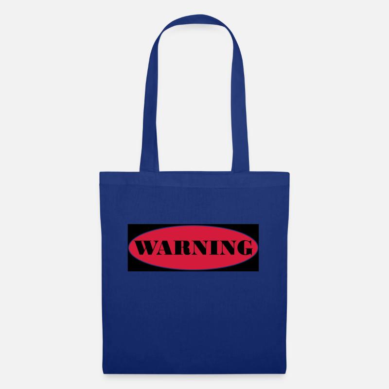 Warning - Tote Bag - royal blue